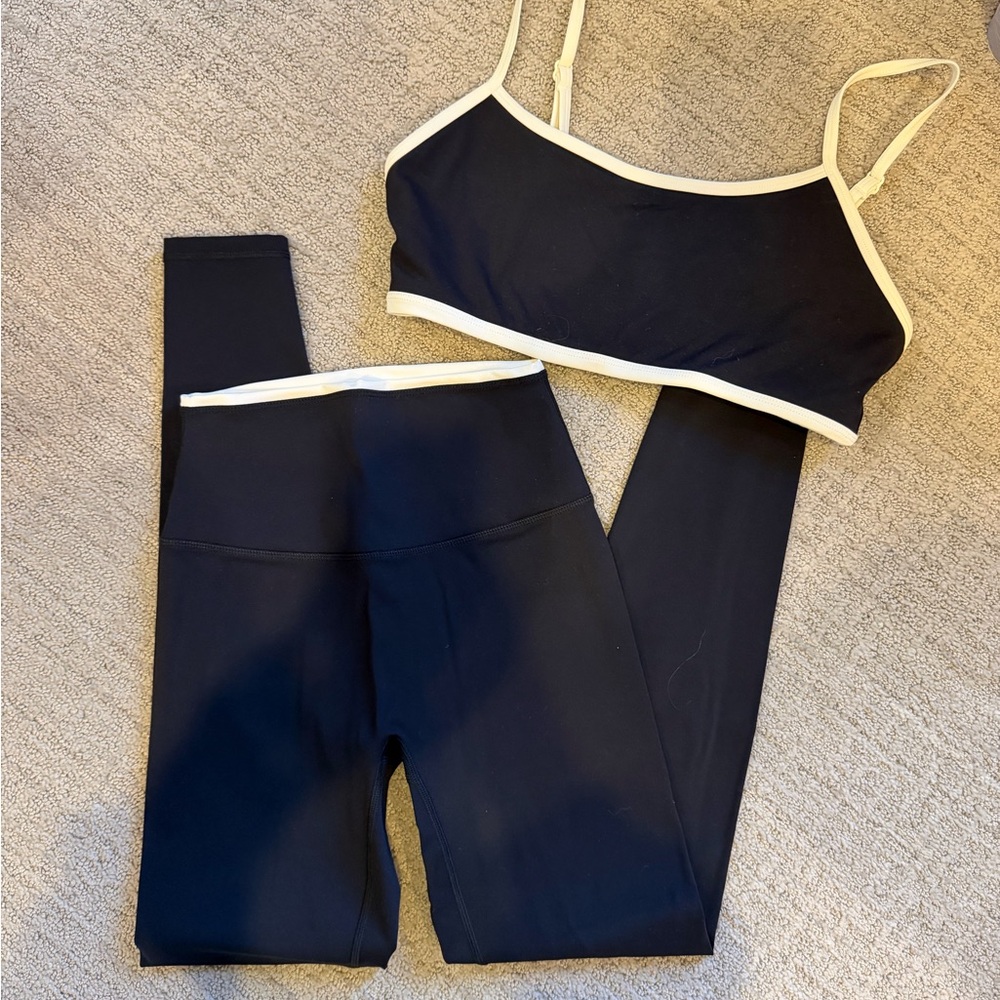 Astoria Activewear Black and White Set